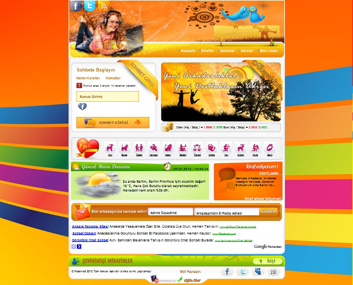 Satýlýk Asp Chat Sohbet Sitesi